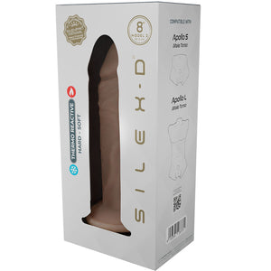 Silexd - Modelo de Pênis Realista 8 Silicone Líquido 20,6 cm