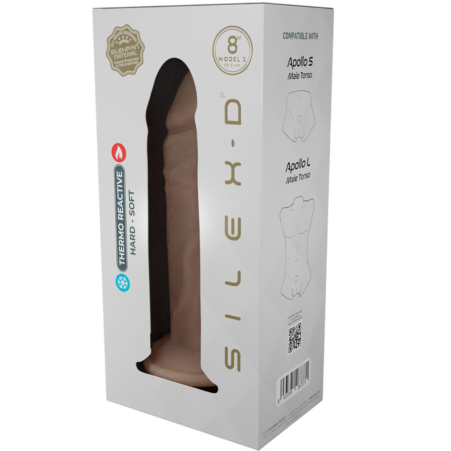 Silexd - Modelo de Pênis Realista 8 Silicone Líquido 20,6 cm