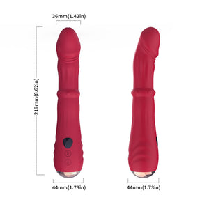 Armony - Vibrador Estimulador Termo-Ajustável Point a Dildo Vermelho