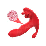 Armony - Vibrador Anal Calcinha C e Estimulador do Ponto G Controle Remoto Vermelho
