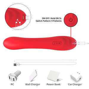 Armony - Vibrador com Língua Oscilante Vermelho