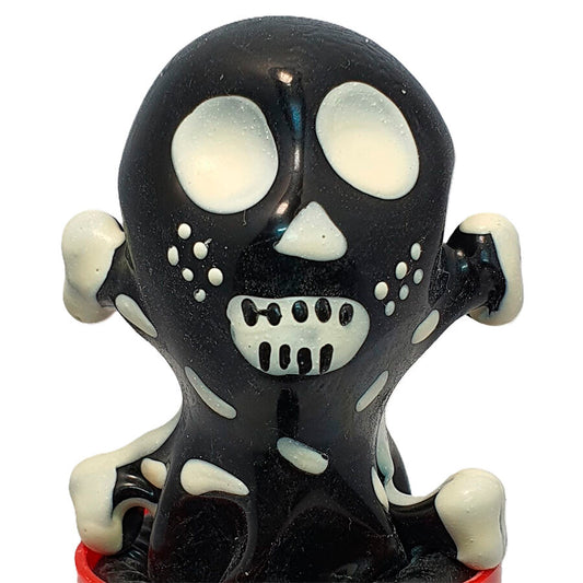 Condomerie - Preservativos Novidades Pintados à  Mão Skull Black Modelo 2
