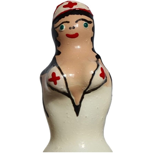 Condomerie - Preservativos Novidades Pintados à  Mão Enfermeira Loira