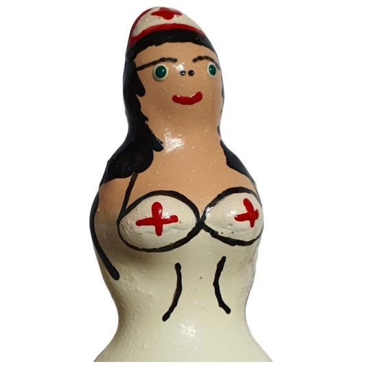 Condomerie - Preservativos Novidades Pintados à  Mão Enfermeira Preto