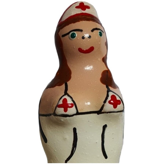 Condomerie - Preservativos Novidades Pintados à  Mão Enfermeira Morena