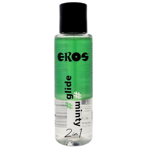 Eros - Lubrificante à  Base de Silicone "2 In 1"Glide Menta 100 ml