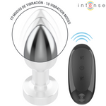 Intenso - Plug Anal 10 Vibraciones Metal Con Mando a Distancia S