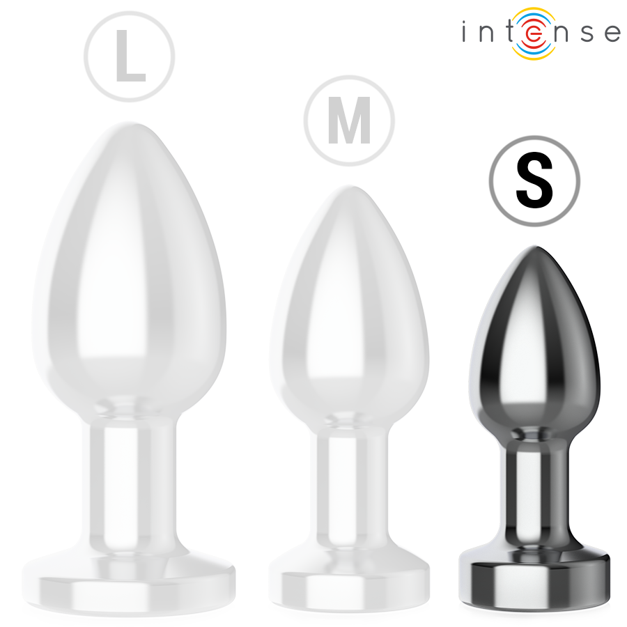 Intenso - Plug Anal 10 Vibraciones Metal Con Mando a Distancia S
