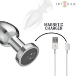 Intense -Plug Anal 10 Vibrações Metal Com Controle Remoto M