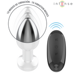 Intense -Plug Anal 10 Vibrações Metal Com Controle Remoto M