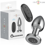 Intense -Plug Anal 10 Vibrações Metal Com Controle Remoto L