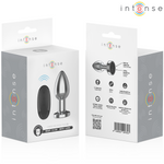Intense -Plug Anal 10 Vibrações Metal Com Controle Remoto L