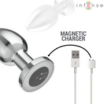 Intense -Plug Anal 10 Vibrações Metal Com Controle Remoto L