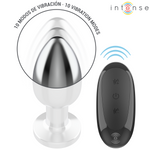 Intense -Plug Anal 10 Vibrações Metal Com Controle Remoto L