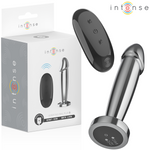 Intense -Plug Anal 10 Vibrações Dildo de Metal Com Controle Remoto S