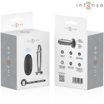 Intense -Plug Anal 10 Vibrações Dildo de Metal Com Controle Remoto S