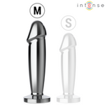 Intense -Plug Anal 10 Vibraciones Dildo de Metal Con Control Remoto M