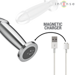 Intense -Plug Anal 10 Vibraciones Dildo de Metal Con Control Remoto M