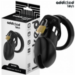 Addicted Toys Locked - Gaiola de Pénis de Obsidiana Tamanho M