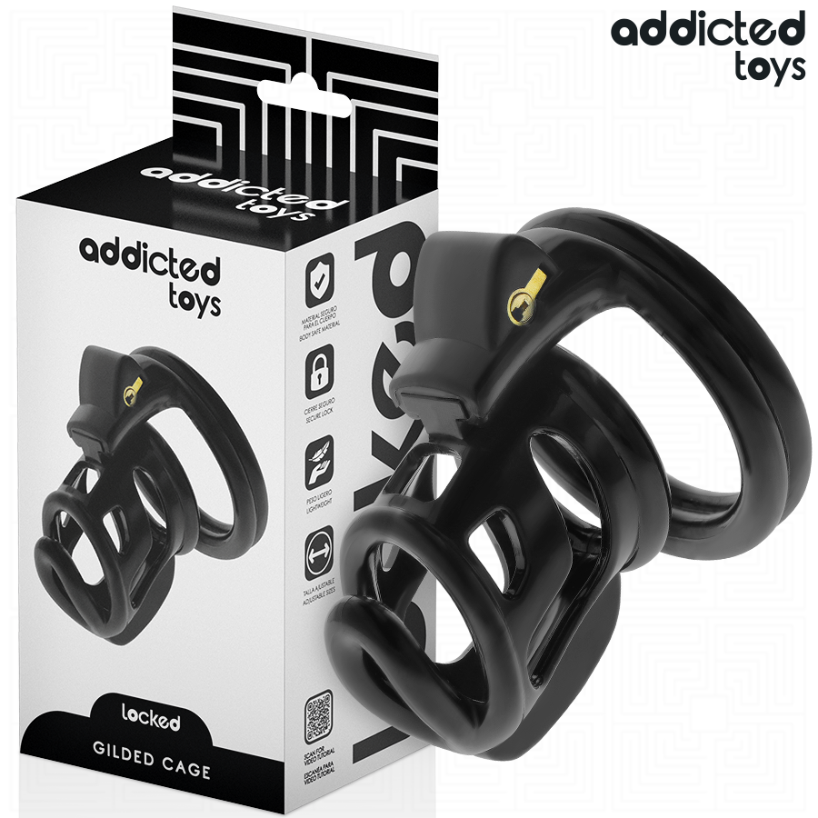 Addicted Toys Locked - Gaiola Gilden Gaiola Para Pénis 8,5 cm