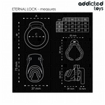Addicted Toys Locked - Gaiola Para Pénis Com Trava Eterna 9 cm