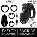 Addicted Toys Locked - Gaiola Peniana Mindnight Cell, Tamanho M