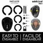 Addicted Toys Locked - Gaiola de Contenção Sem Chave Para Pénis 11,5 cm