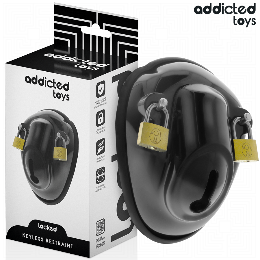 Addicted Toys Locked - Gaiola de Contenção Sem Chave Para Pénis 11,5 cm