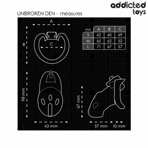 Addicted Toys Locked - Gaiola de Pênis Den Inquebrável 9,8 cm