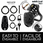 Addicted Toys Locked - Gaiola de Pénis Oco Com Corrente 10,5 cm