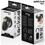 Addicted Toys Locked - Gaiola de Pénis de Obsidiana Tamanho S