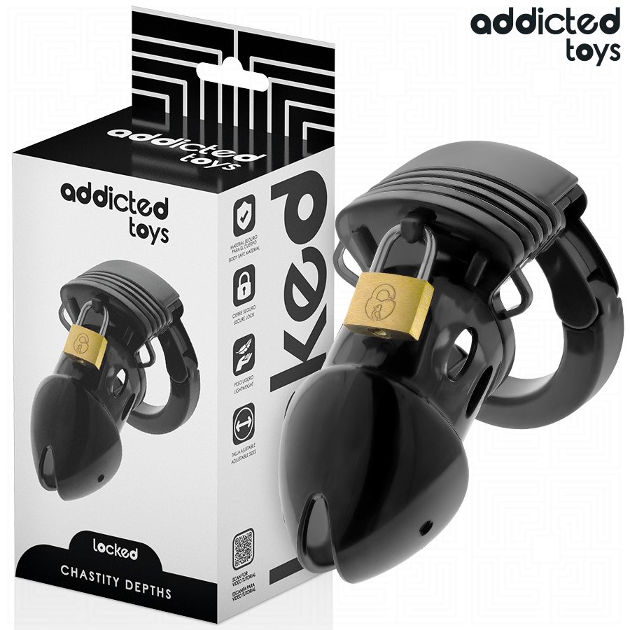 Addicted Toys Locked - Gaiola Para Pénis Chastity Dephhs 7,5 cm