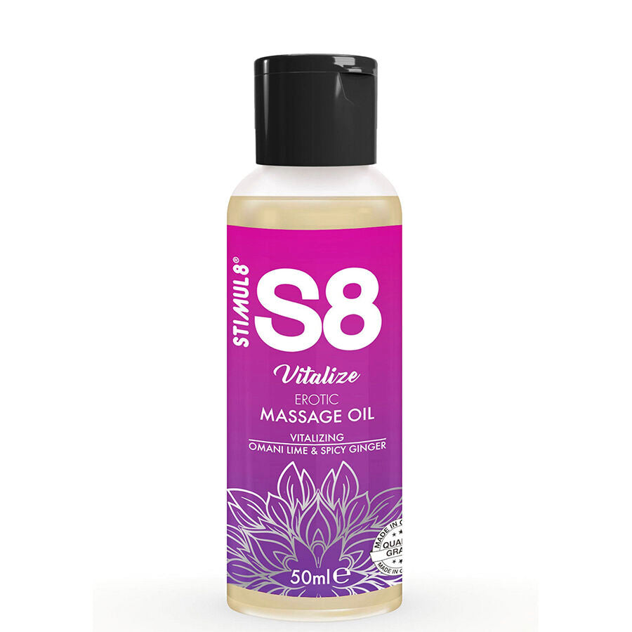 Stimul8 - S8 Vitalize Óleo de Massagem Erótico Lima 50 ml