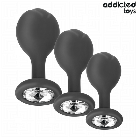 Addicted Toys - Conjunto de 3Plug Anal Com Joia