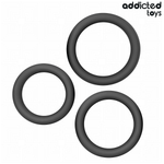 Addicted Toys - Set de Anillos Planos de Silicona