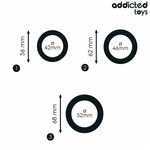 Addicted Toys - Set de Anillos Planos de Silicona