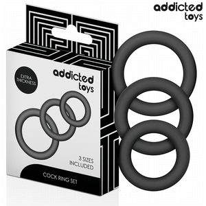 Addicted Toys - Conjunto de Anéis de Silicone Modelo 1