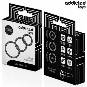 Addicted Toys - Conjunto de Anéis de Silicone Modelo 2