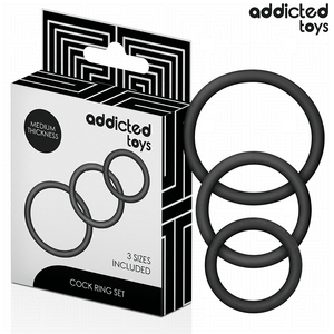 Addicted Toys - Conjunto de Anéis de Silicone Modelo 2