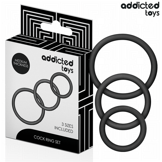 Addicted Toys - Conjunto de Anéis de Silicone Modelo 2