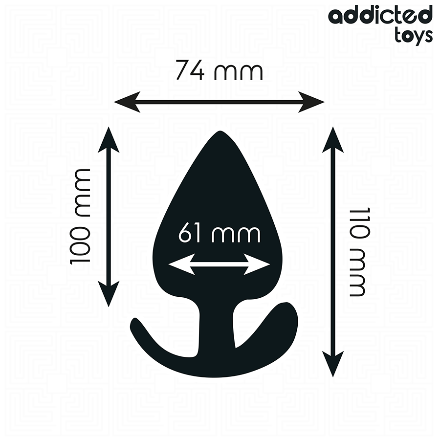 Addicted Toys -Plug Anal Tamanho XXL 11 cm