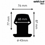 Addicted Toys -Plug Anal Extremo Oco Tamanho M 8,7 cm