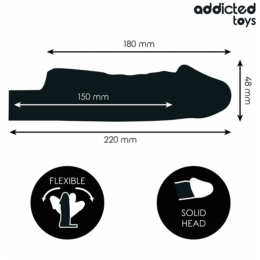 Addicted Toys - Extensão de Pénis Transparente 27 cm