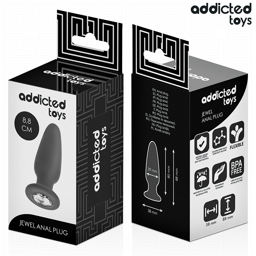 Addicted Toys -Plug Anal Com Joia Tamanho S 8,8 cm