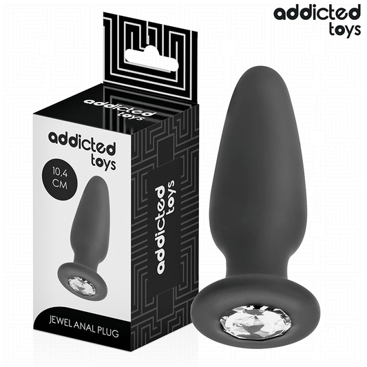 Addicted Toys -Plug Anal Com Joia Tamanho M 10,4 cm