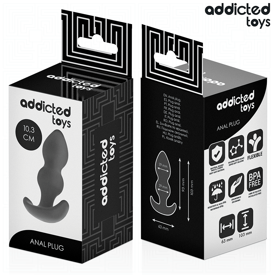 Addicted Toys -Plug Anal Tamanho S 10,3 cm