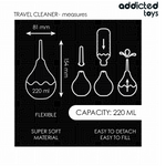 Addicted Toys - Limpador Anal de Viagem Tamanho L 220 ml