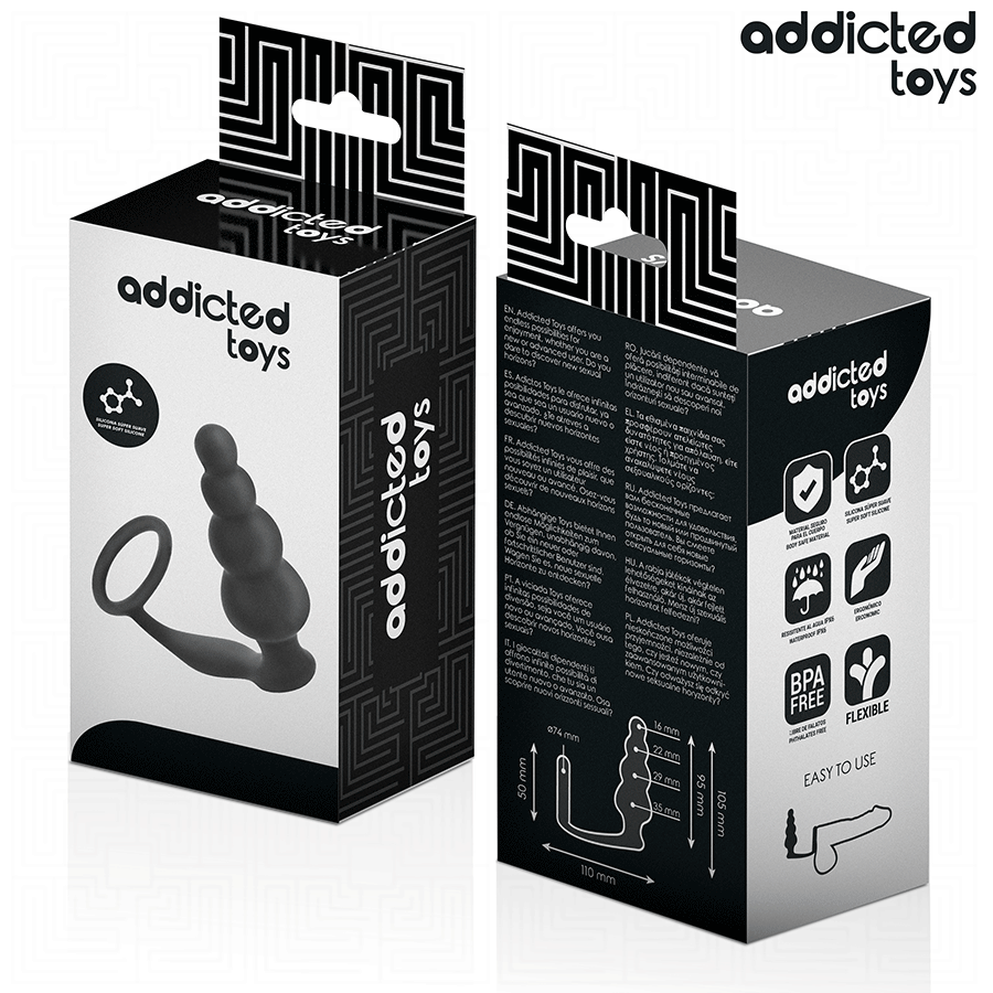 Addicted Toys -Plug Anal Com Anel Modelo 5