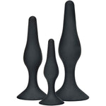 Toyjoy - Anal Play Curvy CompanionsPlug Anal 3 Peças Preto