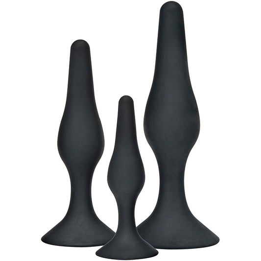 Toyjoy - Anal Play Curvy CompanionsPlug Anal 3 Peças Preto